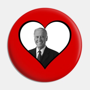 vote joe biden heart Pin