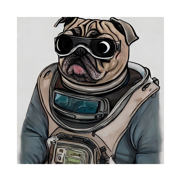 Astro Pug by lcebido