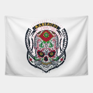 Mariachi skull Tapestry