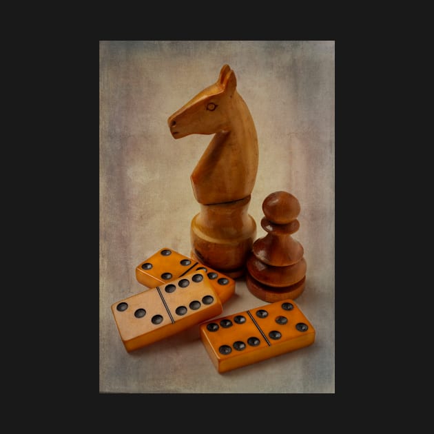 Chessmen And Dominos by photogarry