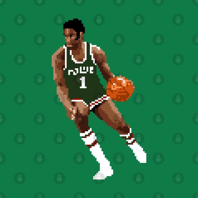 Oscar Robertson Pixel Dribble by qiangdade