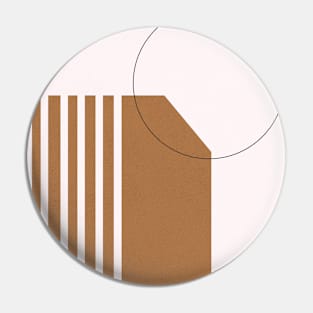 Geometric Minimalist Print, Modern Scandinavian Art Pin