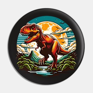 Retro T-Rex Pin