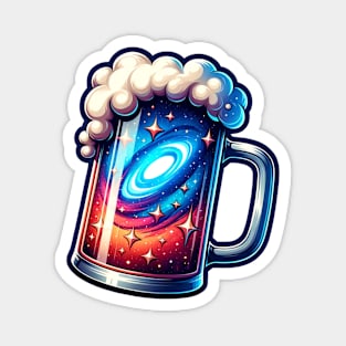 Beer Mug with Galaxy Beer LOver Magnet