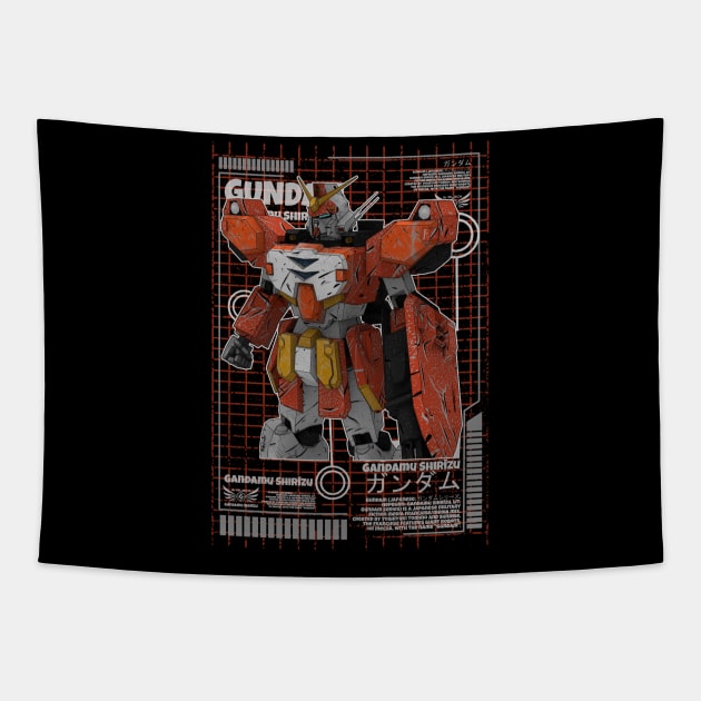 XXXG-01H2 Gundam Heavyarms Custom Tapestry by gblackid