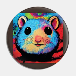 Pop Art Hamster Pin