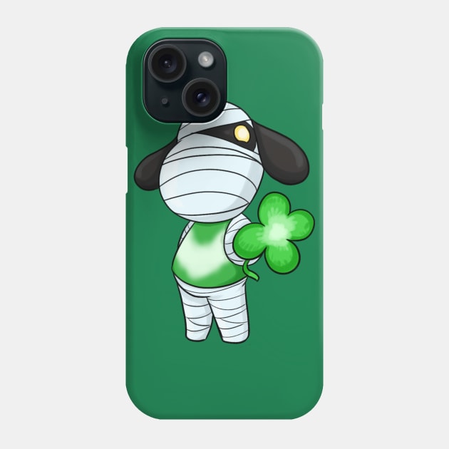 Lucky Pup Phone Case by Bleached Kitten Inkk