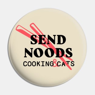 Send Noods Chopsticks Black Pin