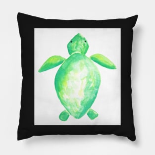 Watercolor Sea Turtle Pillow