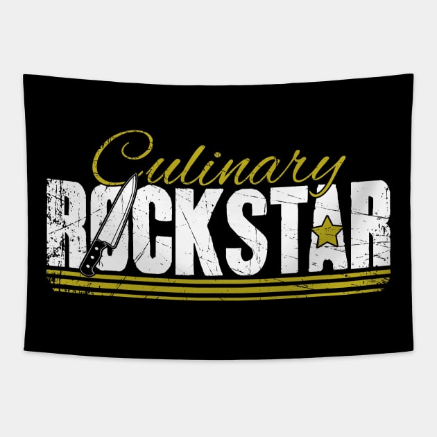 Culinary Rockstar chef Tapestry by captainmood