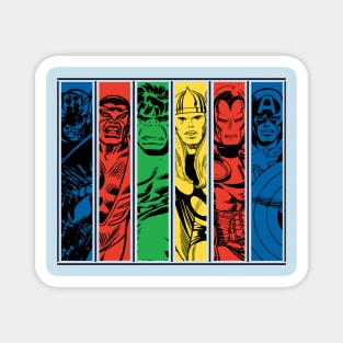 the team avangers vintage Magnet