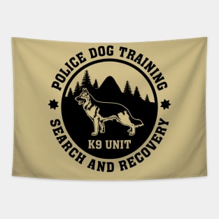 K9 Police Dog Training Tapestry