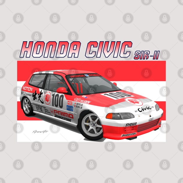 Honda Civic SiR-II by PjesusArt