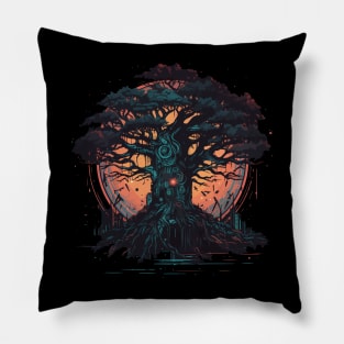 tree of life - fantasy style Pillow