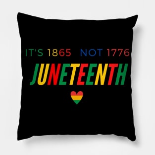 Its 1865 not 1776 Juneteenth Pillow