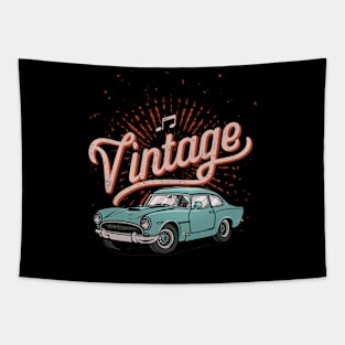 Vintage Car Classic Tapestry