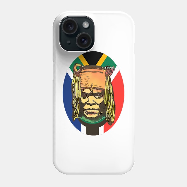 South Africa Native black man Phone Case by Marccelus