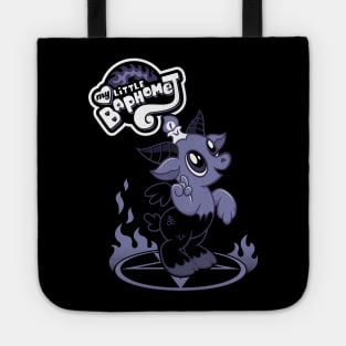 My Little Baphomet - Funny Cartoon Goat - Creepy Cute Goth Tote