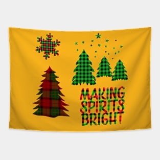 Christmas Making Spirits Bright Tapestry