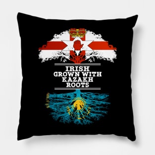 Northern Irish Grown With Kazakh Roots - Gift for Kazakh With Roots From Kazakhstan Pillow