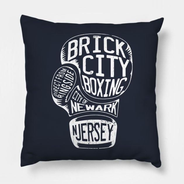 BRICK CITY BOXING Pillow by LILNAYSHUNZ