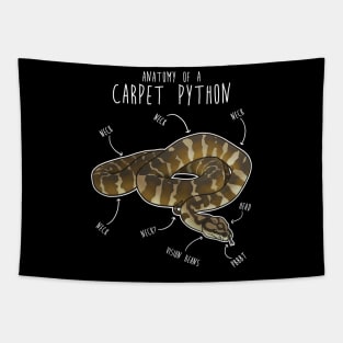 Darwin Carpet Python Snake Anatomy Tapestry