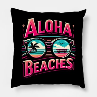 Aloha Beaches Paradise Pillow