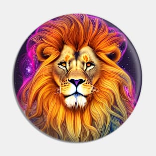 Cosmic Lion Pin