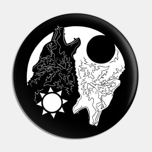 Negative Wolves Pin