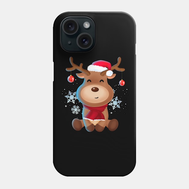 Sweet Reindeer SHIRT Merry Christmas Winter Deer Phone Case by ELFEINHALB