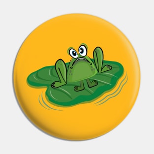 floating frog Pin