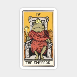 The Emperor Toad Tarot Magnet