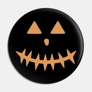 Pumpkin Face Halloween Season Pin