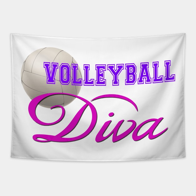 Volleyball Diva Tapestry by Naves