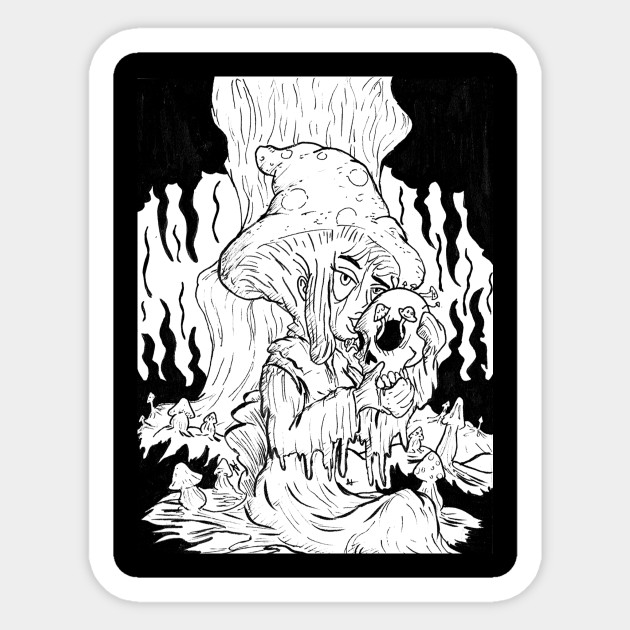 Trippy Witch - Trippy Design - Sticker