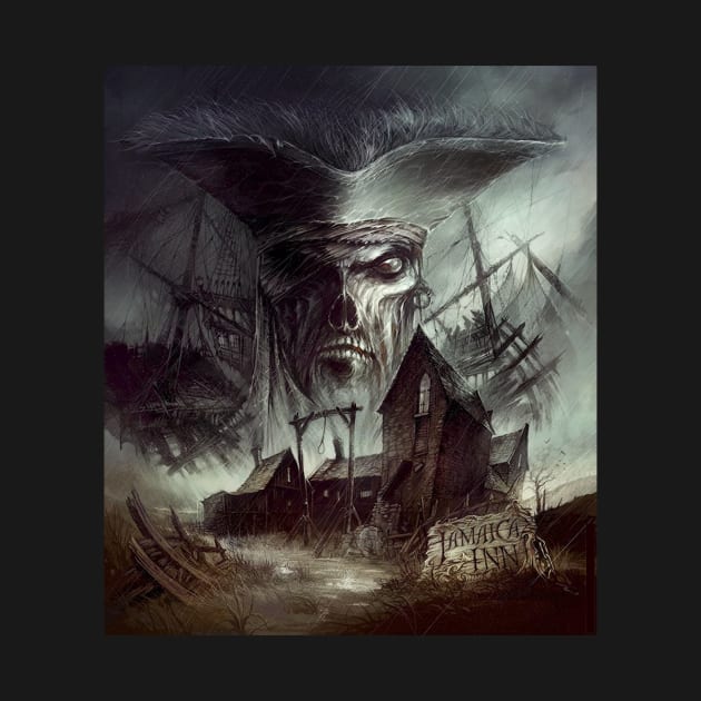 Ghost Ship pirate - digital drawing - Color by euror-design