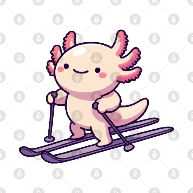 axolotl funny skiing by fikriamrullah