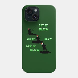 Festive Christmas Seasonal Holiday Kitesurfing 1 Phone Case