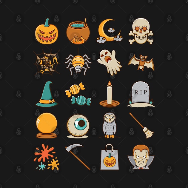 Halloween Icons by ginanperdana