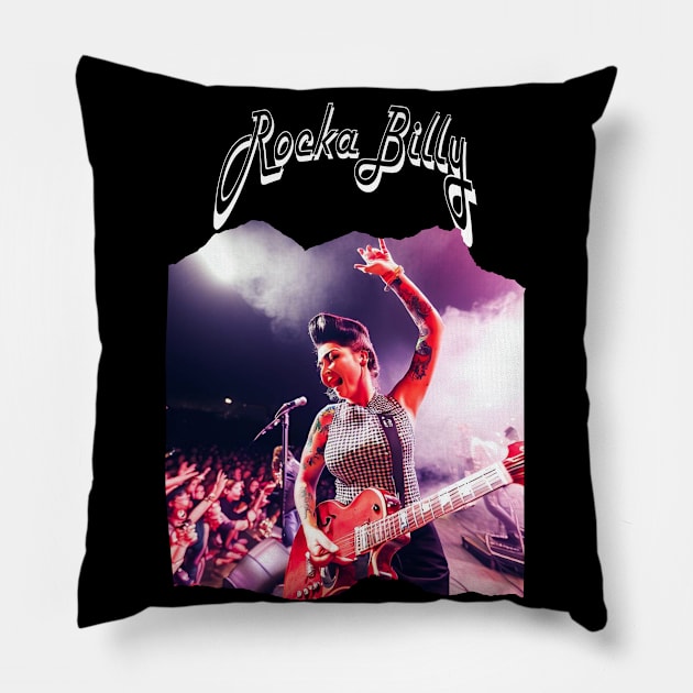 Rockabilly Pillow by MckinleyArt