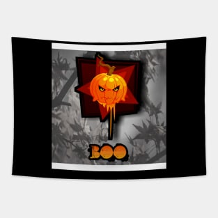 Jack O Lantern Autumn Fall Pumpkin Seasonal Halloween Orange Tapestry