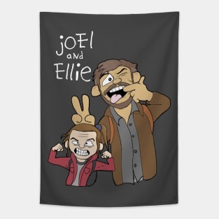 Joel and Ellie - Comic Strip Parody Tapestry