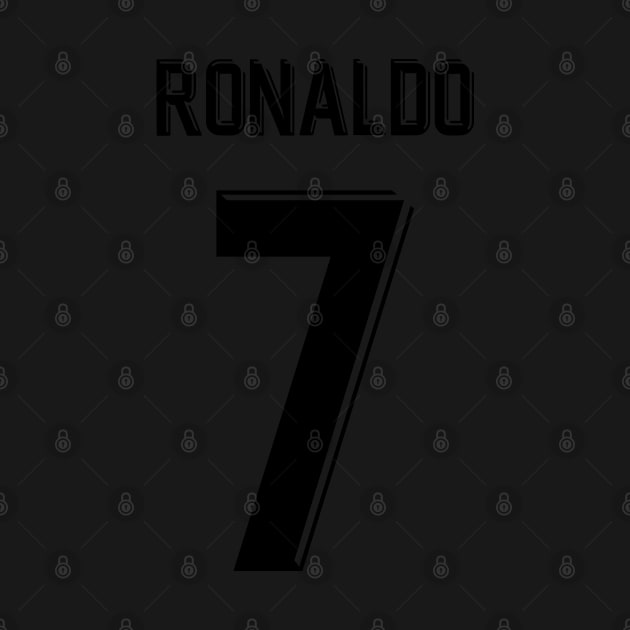 Christiano Ronaldo Madrid Jersey 2018 by Alimator