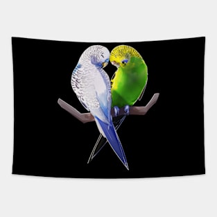 Bird lover budgie love valentines gift Tapestry