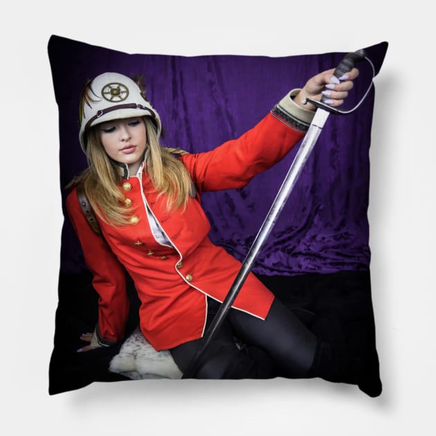Her cutting edge Pillow by Silver Linings
