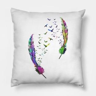 Birds feather Pillow