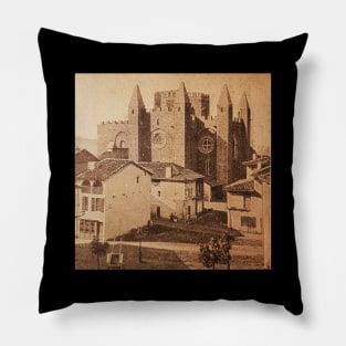 Medieval castle church France Pillow