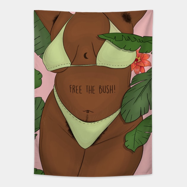 Free The Bush Tapestry by nmdrawsx