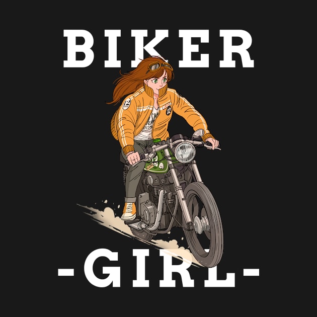 Biker girl by Mota