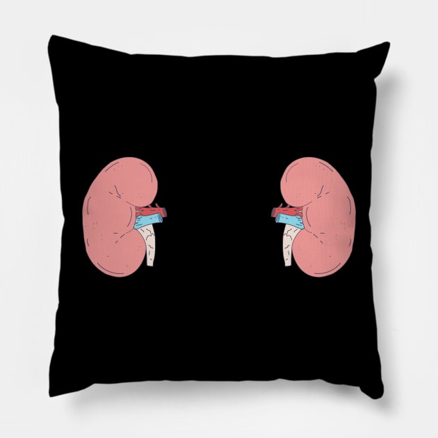 Kidney bean top shaped pillow
